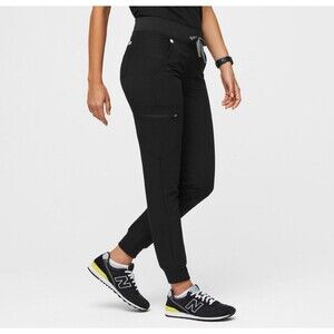 FIGS Zamora Jogger Scrub Pants Black XS/P Like New